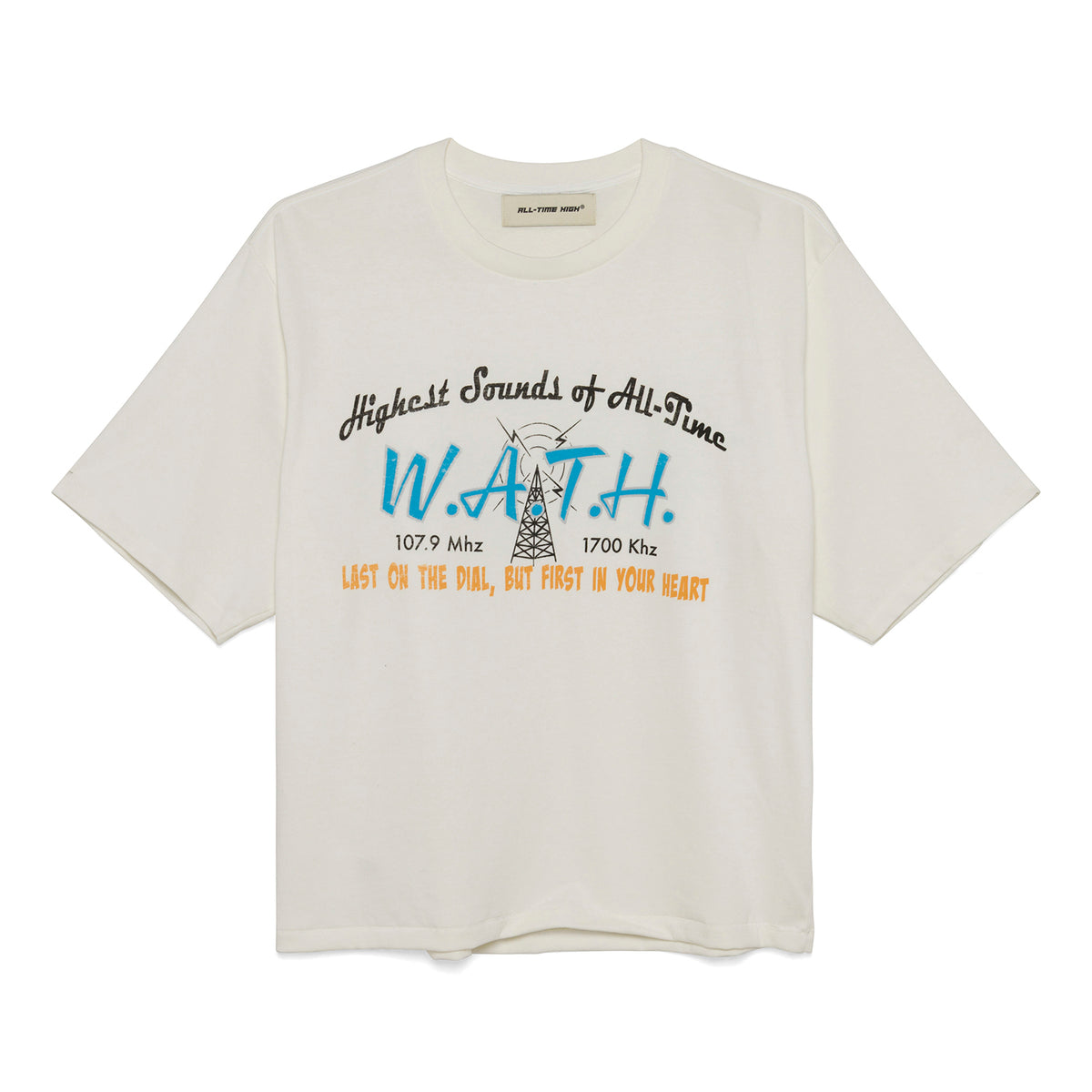 W.A.T.H. Tee (White) – ALL-TIME HIGH