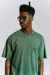 Single Stitch Pocket Tee (Vintage Green)