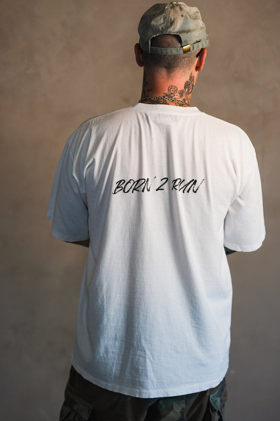 Born To Run Tee (Vintage White)