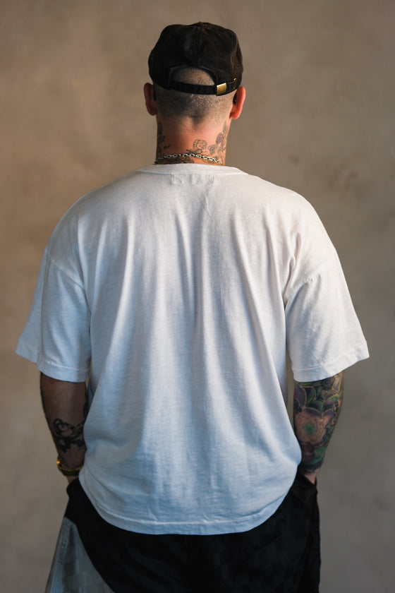 Organic Slub Knit Tee (Vintage White)