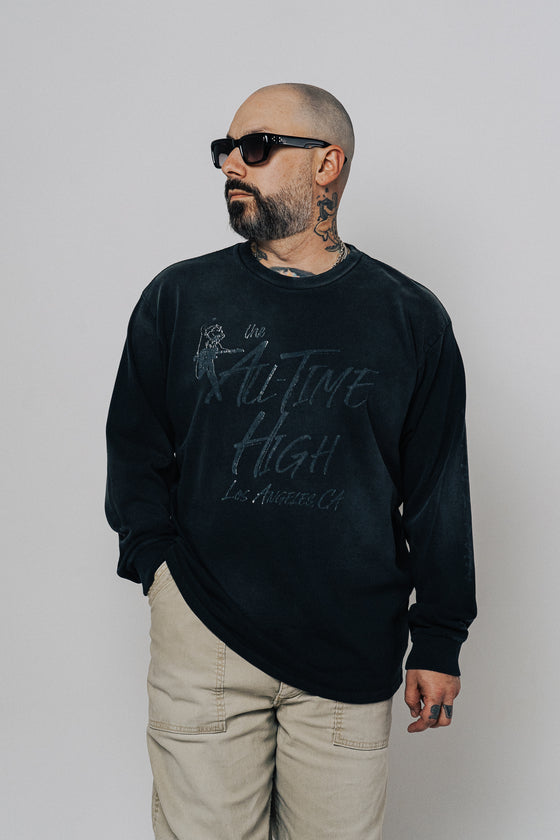 Born To Run Long Sleeve Shirt (Vintage Black)