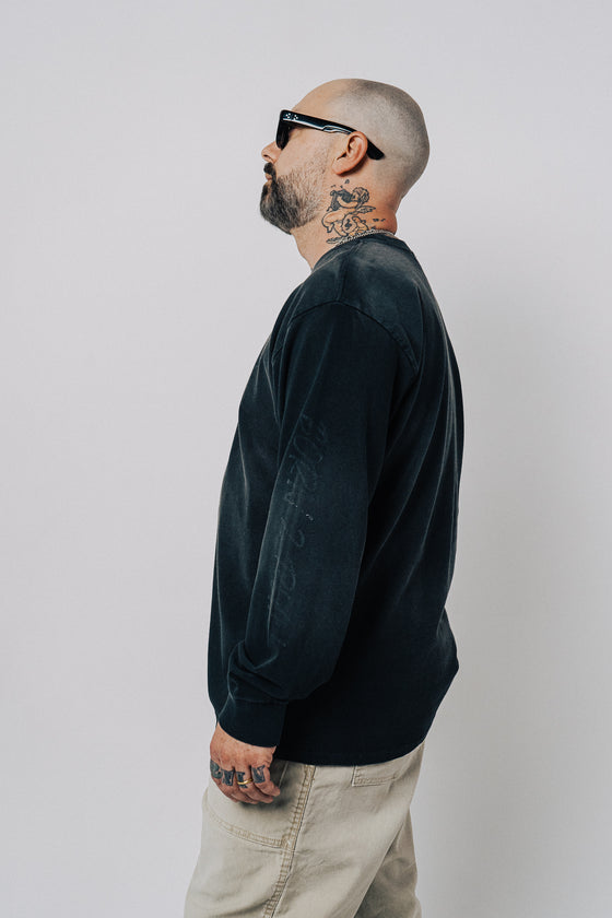 Born To Run Long Sleeve Shirt (Vintage Black)