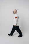 You Idiot Long Sleeve Shirt (Washed White)
