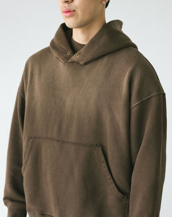 French Terry Darted Hoodie (Umber)