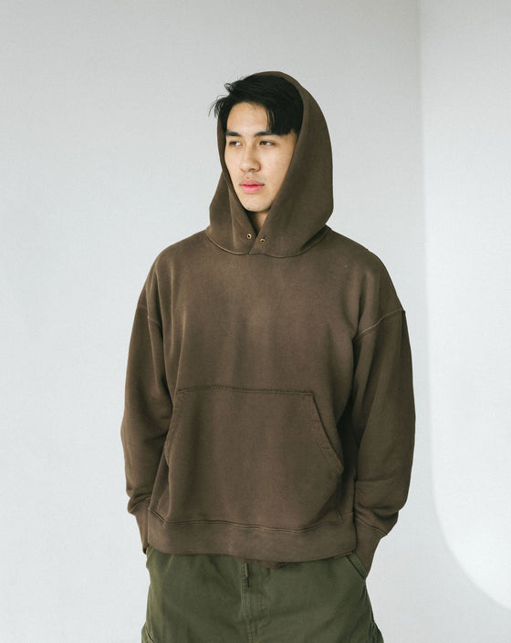 French Terry Darted Hoodie (Umber)