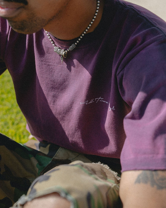 Script Logo Tee (Purple)