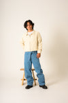 Belted Moto Pants (Indigo) - Preview