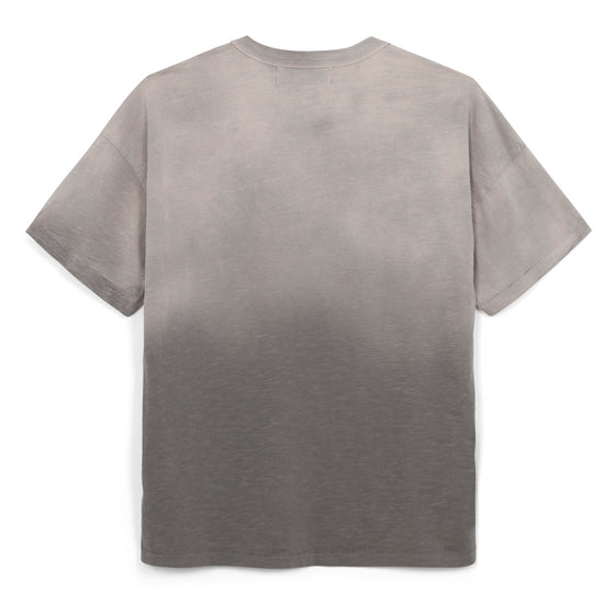 Ultra Light Slub Knit Short Sleeve Tee (Charcoal)