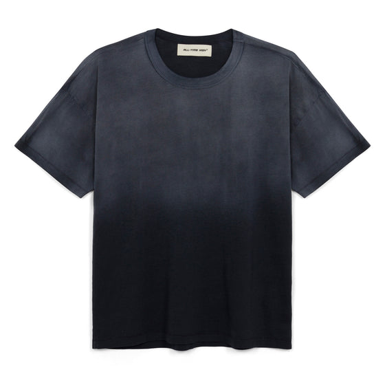 Ultra Light Slub Knit Short Sleeve Tee (Navy)