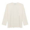Ultra Light Slub Knit Long Sleeve Tee (Ivory)