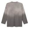 Ultra Light Slub Knit Long Sleeve Tee (Charcoal)