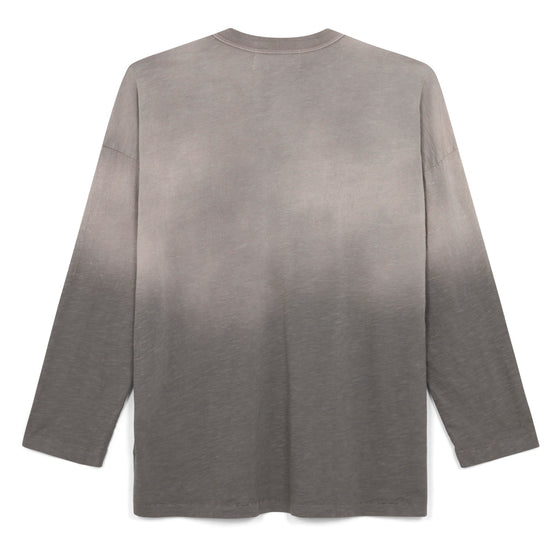 Ultra Light Slub Knit Long Sleeve Tee (Charcoal)