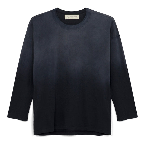 Ultra Light Slub Knit Long Sleeve Tee (Navy)