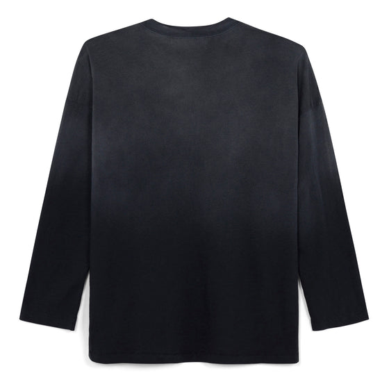 Ultra Light Slub Knit Long Sleeve Tee (Navy)