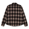 Quilt Lined Wool/Cotton Flannel Shirt Jacket (Brown/Black)