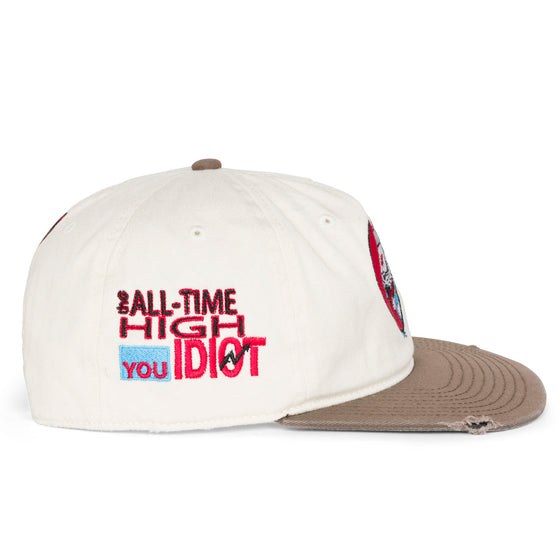 You Idiot 2 Tone Cap (White/Brown)