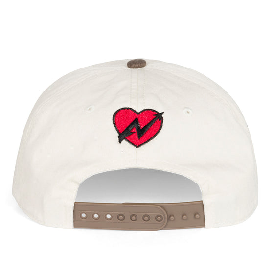 You Idiot 2 Tone Cap (White/Brown)