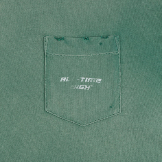 Single Stitch Pocket Tee (Vintage Green)