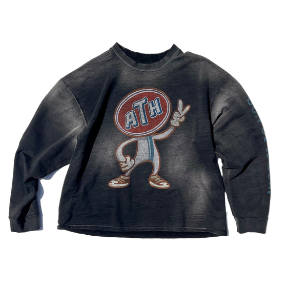 The Roaring Sound Slub Knit French Terry Long-Sleeve (Charcoal)
