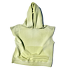 Dart Cut-off Hooded Sweatshirt (Lima Bean)