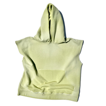  Dart Cut-off Hooded Sweatshirt (Lima Bean)