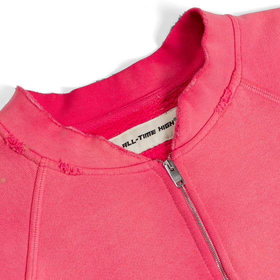 Campus Zip-Up Sweatshirt (Red) - Preview