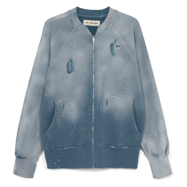 Campus Zip-Up Sweatshirt (Cadet Blue) – ALL-TIME HIGH