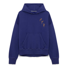  Embroidered Brushed Fleece Hoodie (Vintage Navy)
