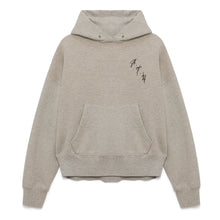  Embroidered Brushed Fleece Hoodie (Vintage Heather Grey)
