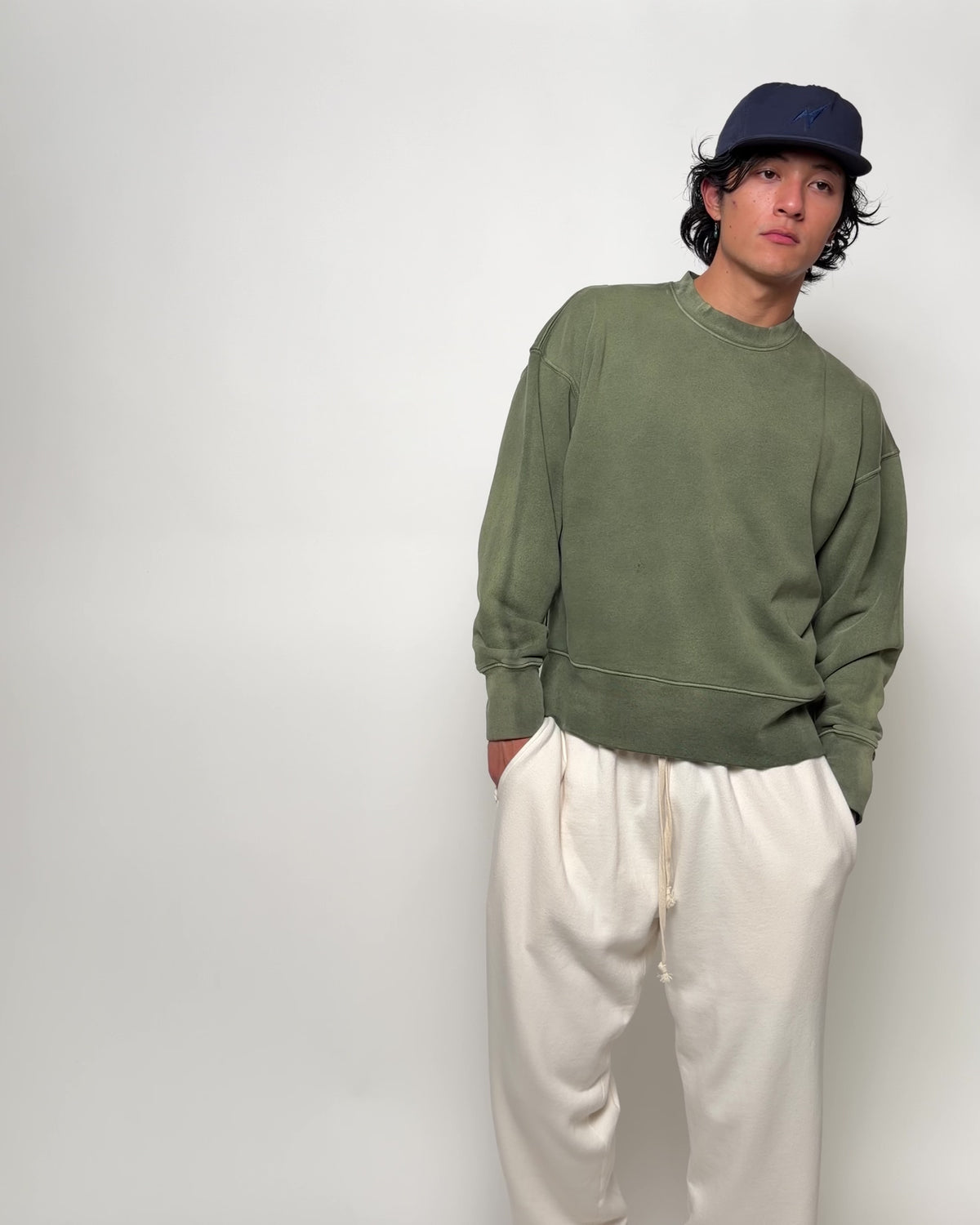 French Terry Dart Sweatshirt (Vintage OD Green)